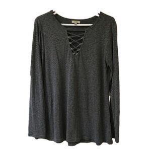 Kori America Grey  Shirt /  Top